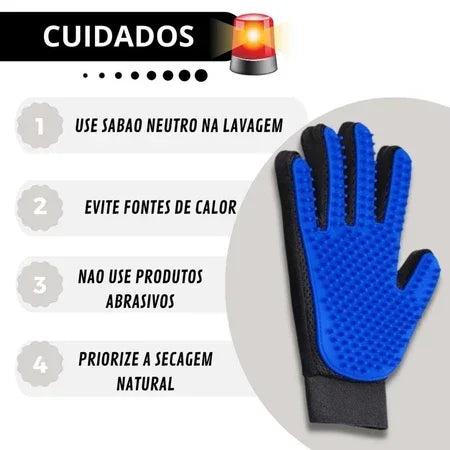 Luva Pet Tira Pelos